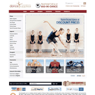 Online Store Using ShopSite Shopping Cart Software - Dance Supplies