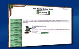 ShopSite Shopping Cart Stained Glass Built In Template