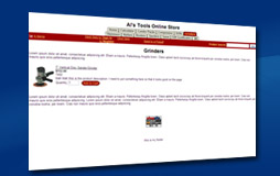 ShopSite Shopping Cart Tabbed Navigation Built In Template