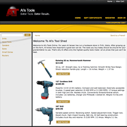 Swish On Black ShopSite Template