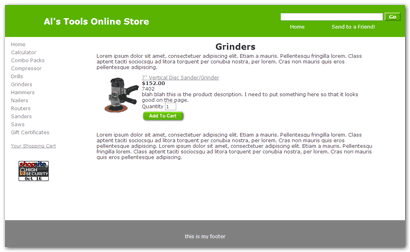 Clean ShopSite Template