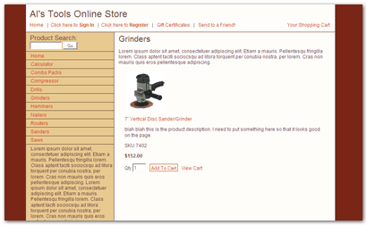 Cross Sell ShopSite Template