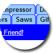 Blue Tabbed Navigation Theme - click to view full page