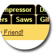 Gold Tabbed Navigation Theme - click to view full page