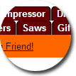 Orange Tabbed Navigation Theme - click to view full page