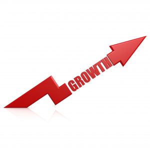 Growth Red Up Arrow