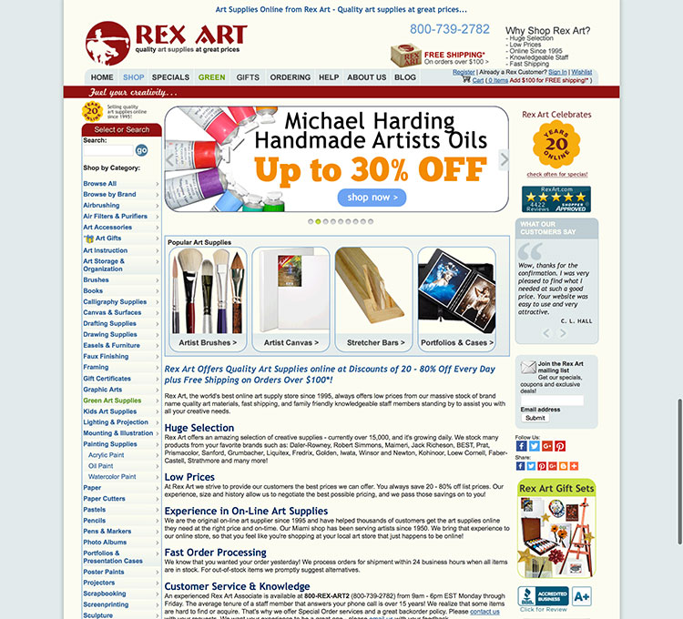 Rex Art Online Store