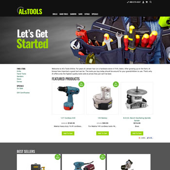 Al's Tools Online Store Demo For ShopSite Pro E-commerce