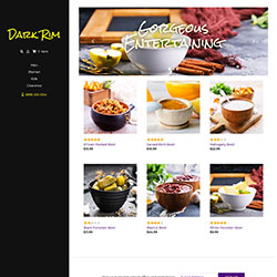 Bootstrap Based Dark Rim ShopSite Template