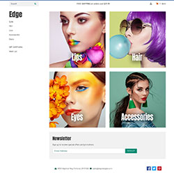 Bootstrap Based Edge ShopSite Template