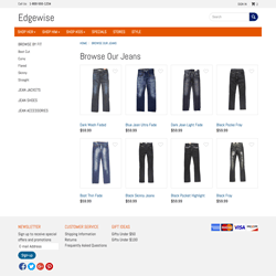 Bootstrap Based Edgewise ShopSite Template