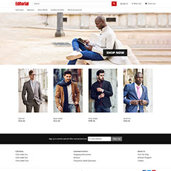 Bootstrap Based Editorial ShopSite Template