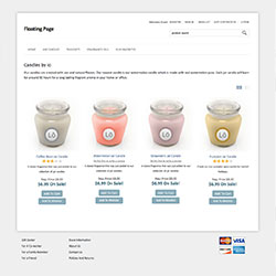 Floating Page ShopSite Template