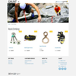 Bootstrap Based Gaunt ShopSite Template