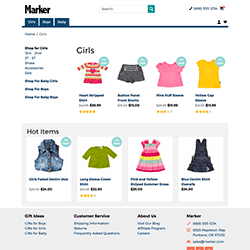 Bootstrap Based Marker ShopSite Template