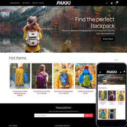 Bootstrap Based Pakki ShopSite Template