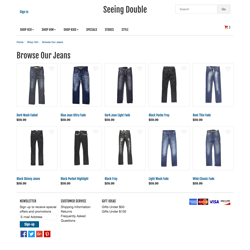 Bootstrap Based Seeing Double ShopSite Template