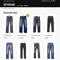 Bootstrap Based Stygian ShopSite Template