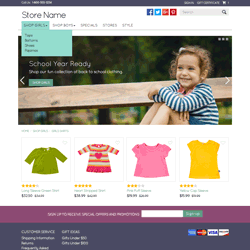 Bootstrap Based Thin ShopSite Template