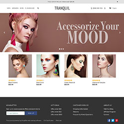 Bootstrap Based Tranquil ShopSite Template